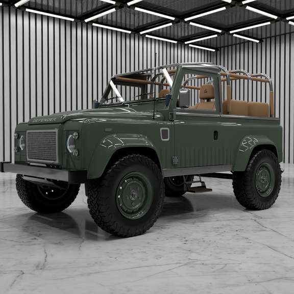 Classic Defender Vintage — extérieur 3/4 avant