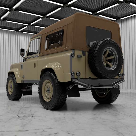 Classic Defender 110 — 3/4 avant